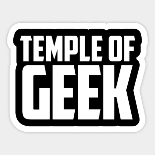 Temple of Geek Sticker